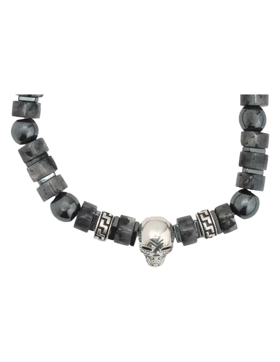 Pulsera Pineda Covalin de plata con hematita p 925 con acabado pulido 3