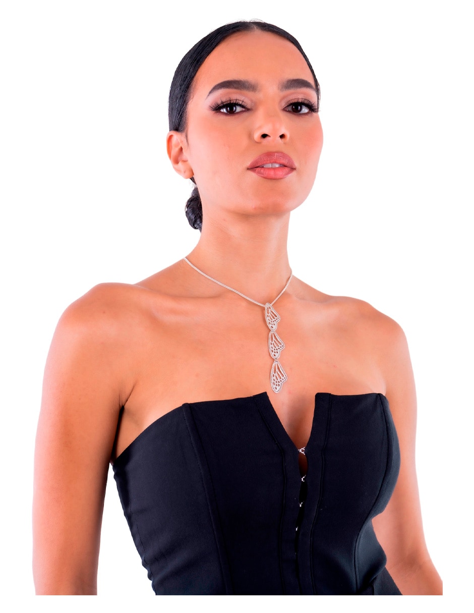 Collar Pineda Covalin Mariposas de plata 3
