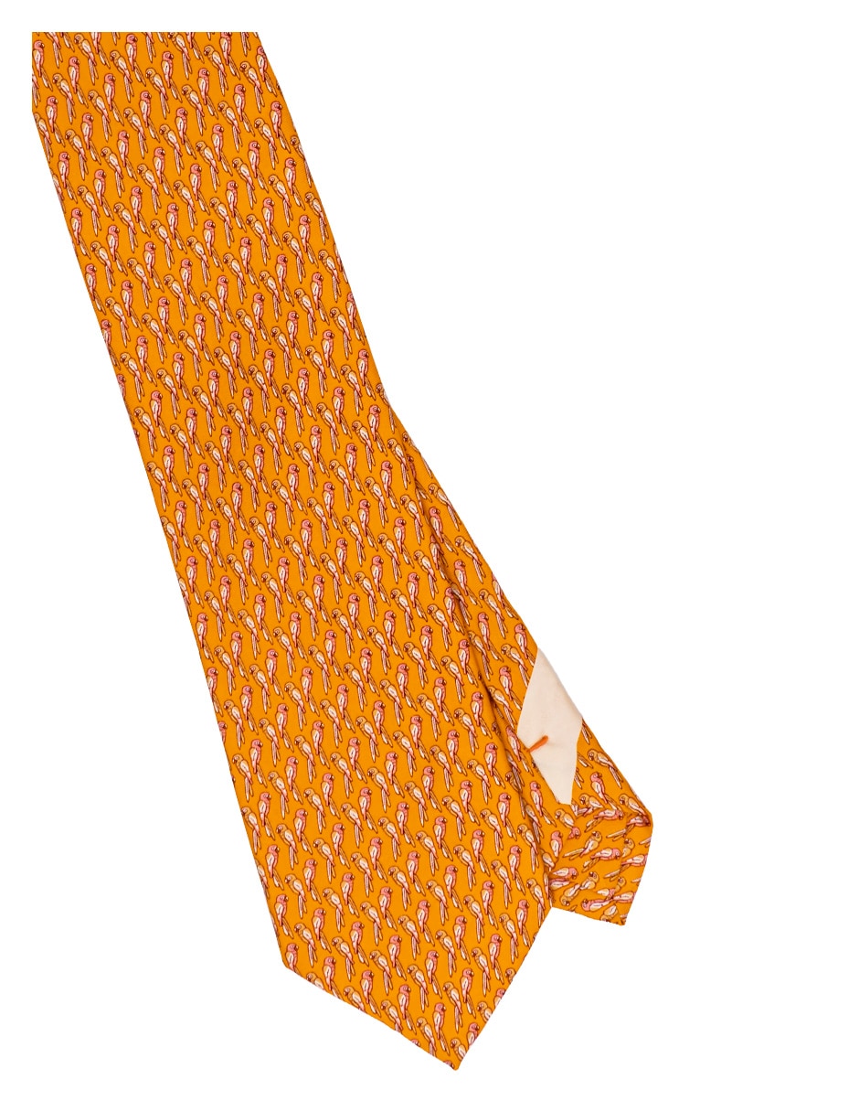 Corbata regular de seda estampado para hombre 5
