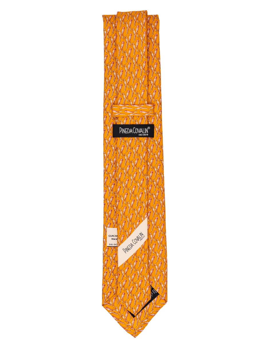 Corbata regular de seda estampado para hombre 2