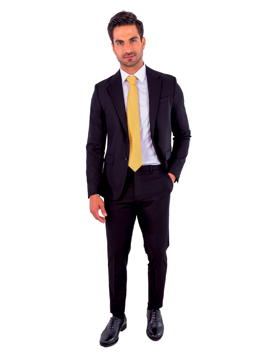 Corbata regular de seda estampado para hombre