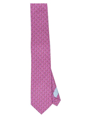 Corbata regular de seda estampado para hombre