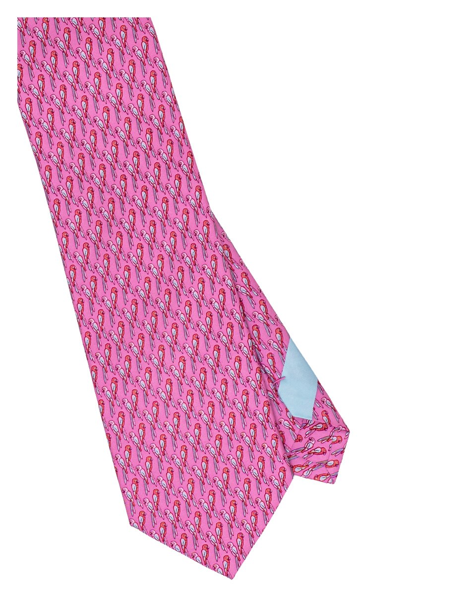 Corbata regular de seda estampado para hombre 5