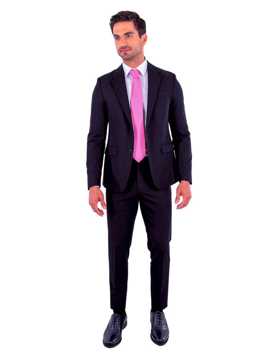 Corbata regular de seda estampado para hombre