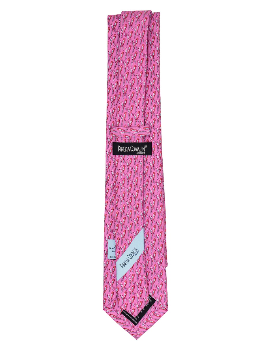 Corbata regular de seda estampado para hombre