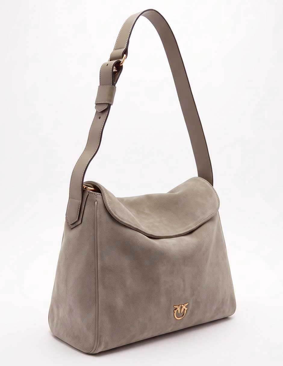 Bolsa hobo Leaf Big de piel para mujer