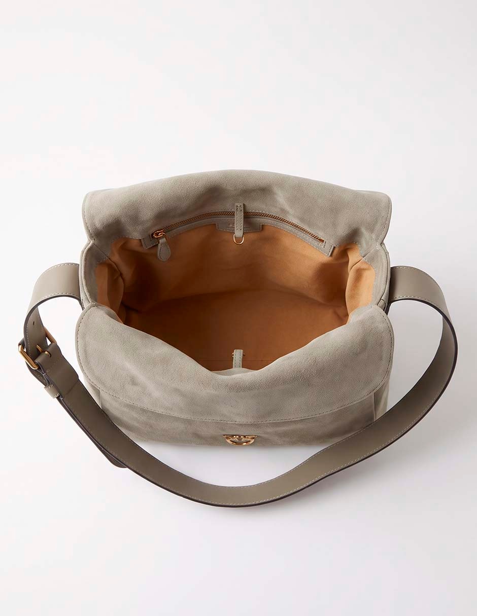 Bolsa hobo Leaf Big de piel para mujer 4