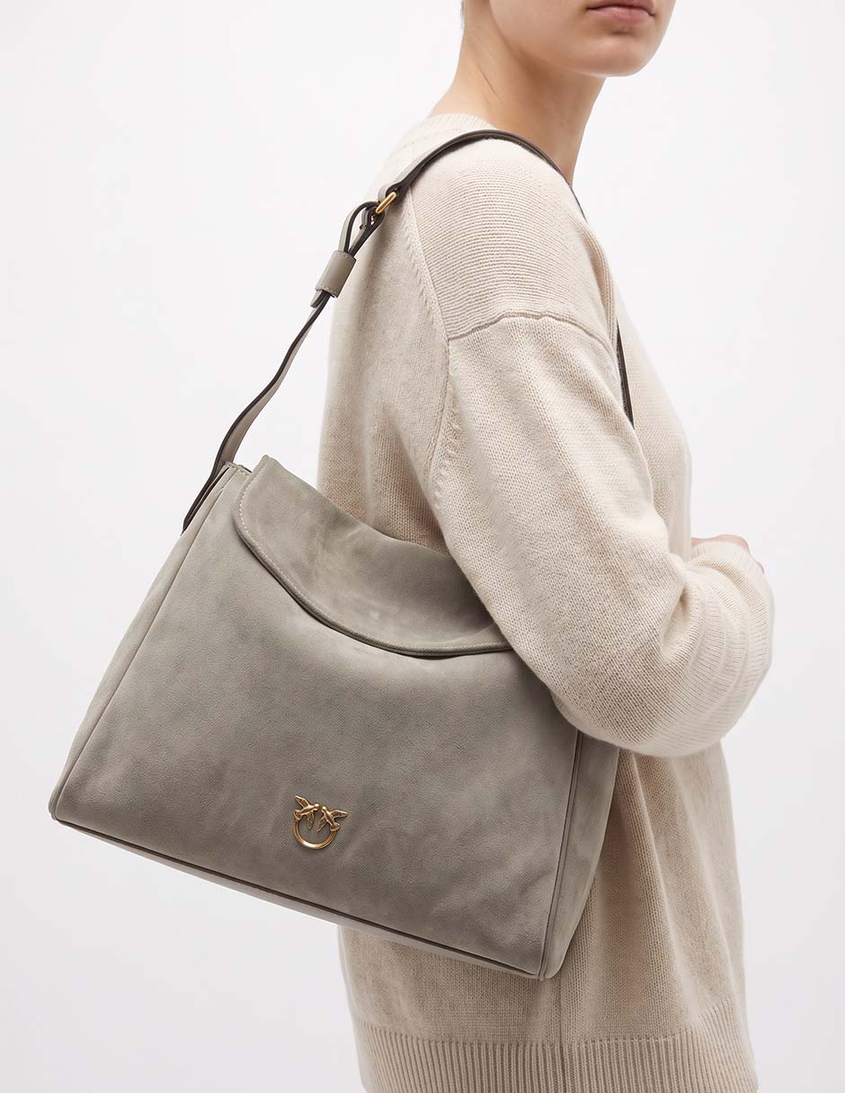 Bolsa hobo Leaf Big de piel para mujer 5
