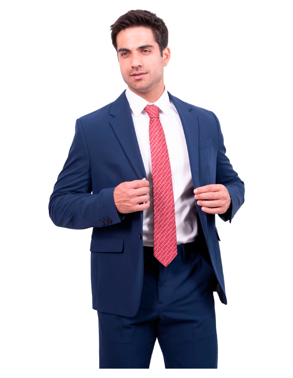 Corbata regular de seda estampado para hombre 2