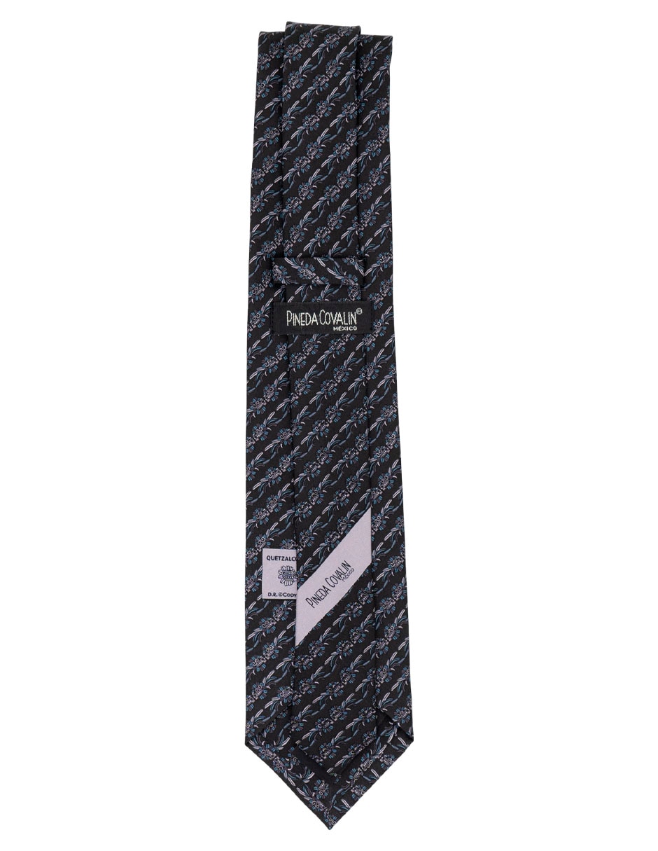 Corbata pineda covalin regular de seda estampado gráfico para hombre