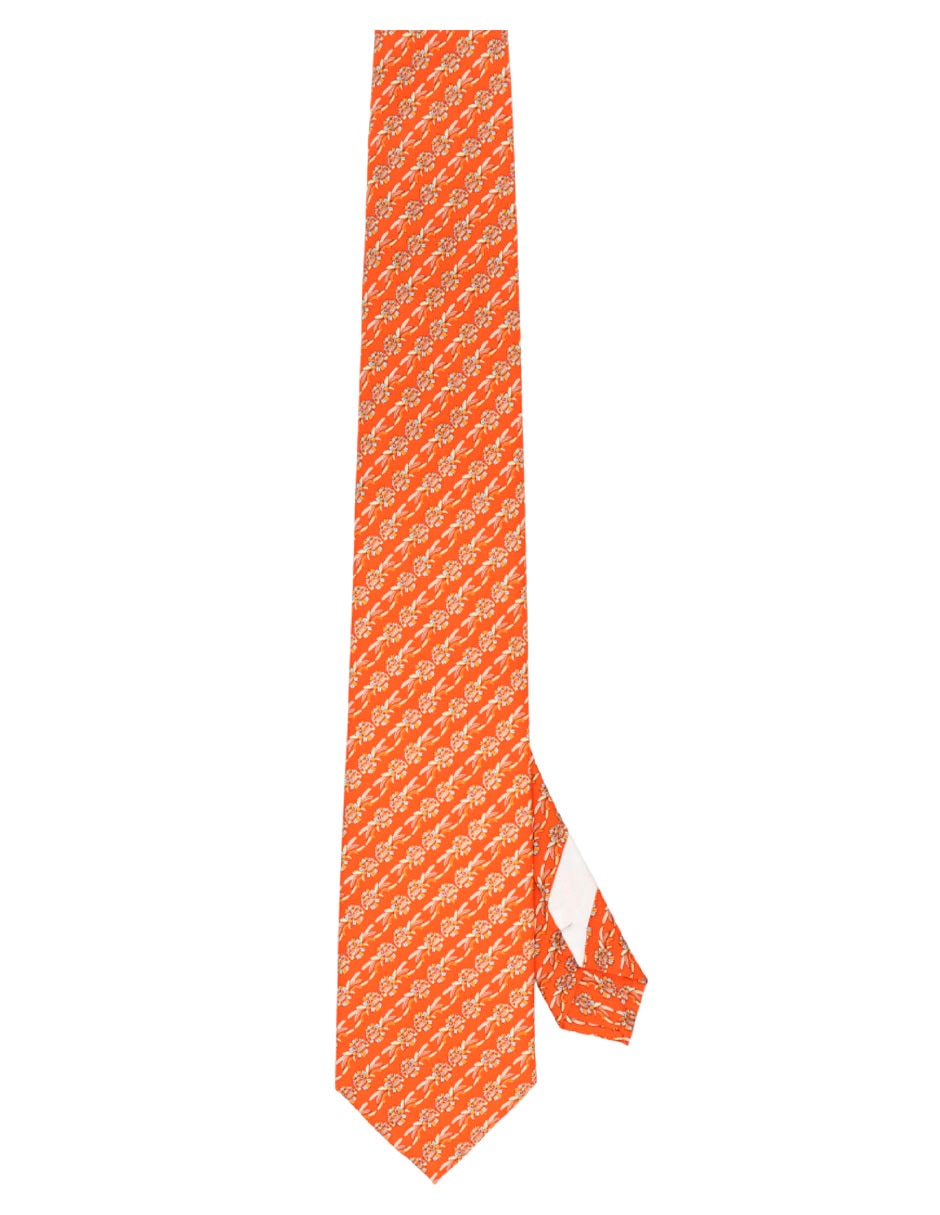 Corbata pineda covalin regular de seda estampado gráfico para hombre