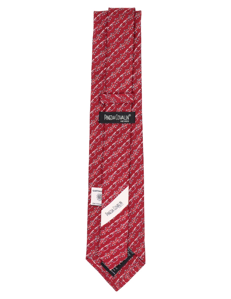 Corbata regular de seda estampado para hombre 3