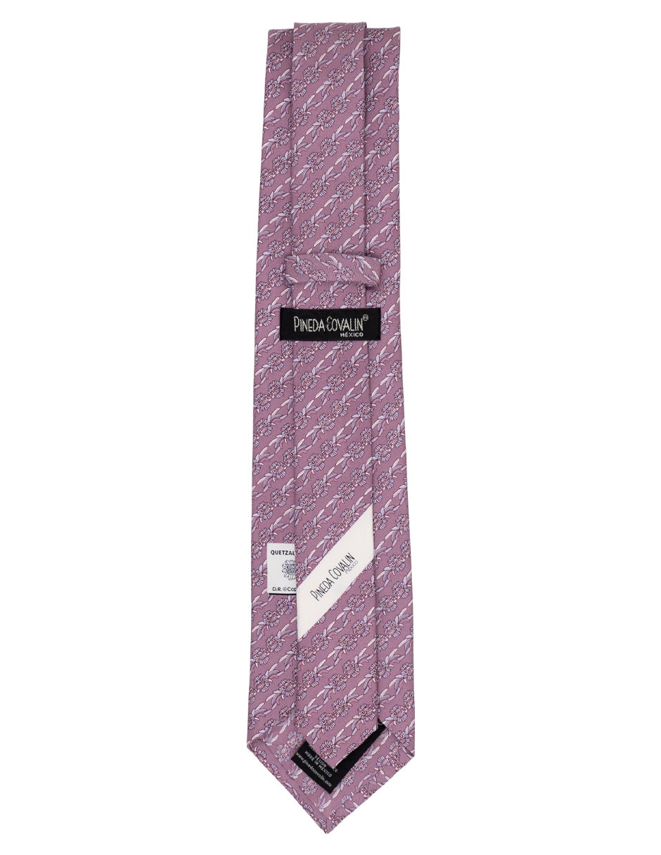 Corbata regular de seda estampado para hombre 3