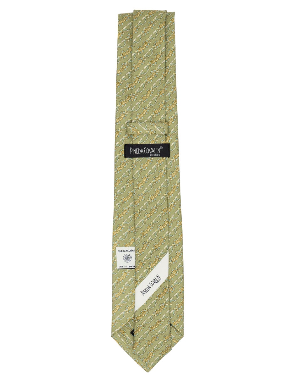 Corbata pineda covalin regular de seda estampado gráfico para hombre
