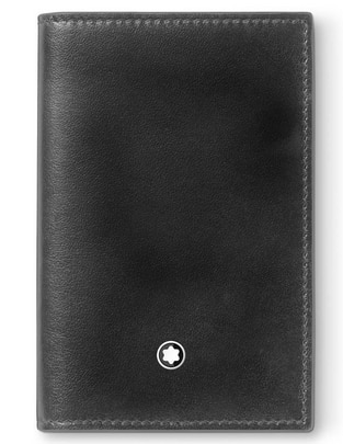 Tarjetero de piel para hombre