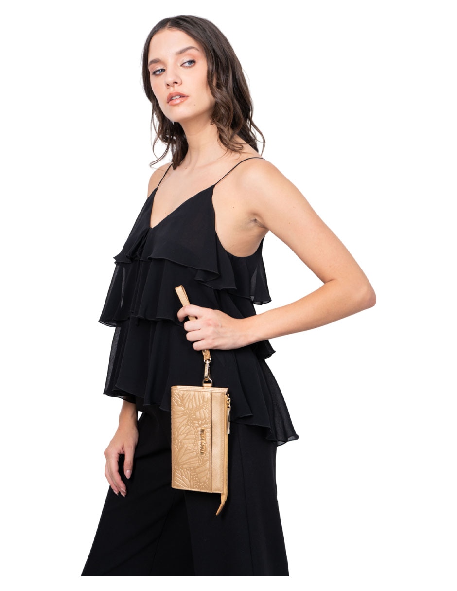 Bolsa wristlet Mariposa para mujer