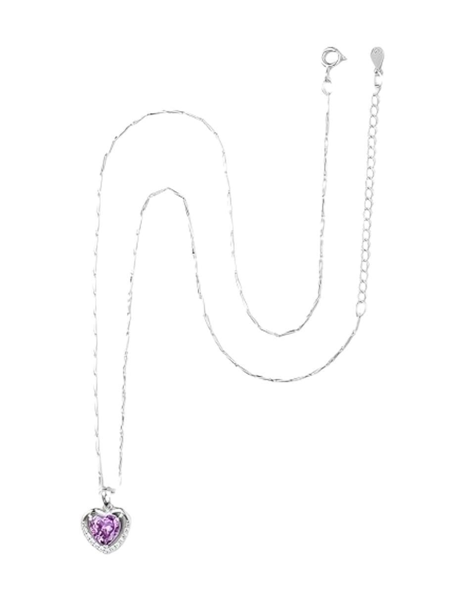 Collar de corazón de plata P 925