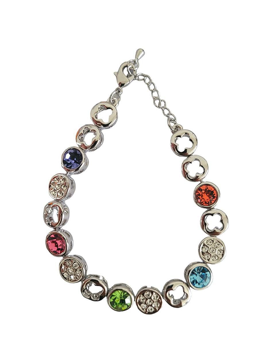Pulsera con cristal acabado brillante 1