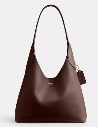 Bolsa shoulder Coach Brooklyn de piel para mujer