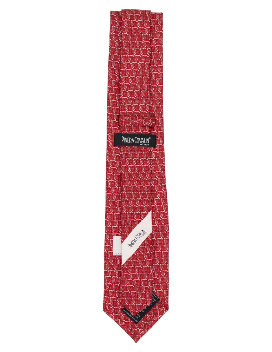 Corbata regular de seda estampado para hombre 2