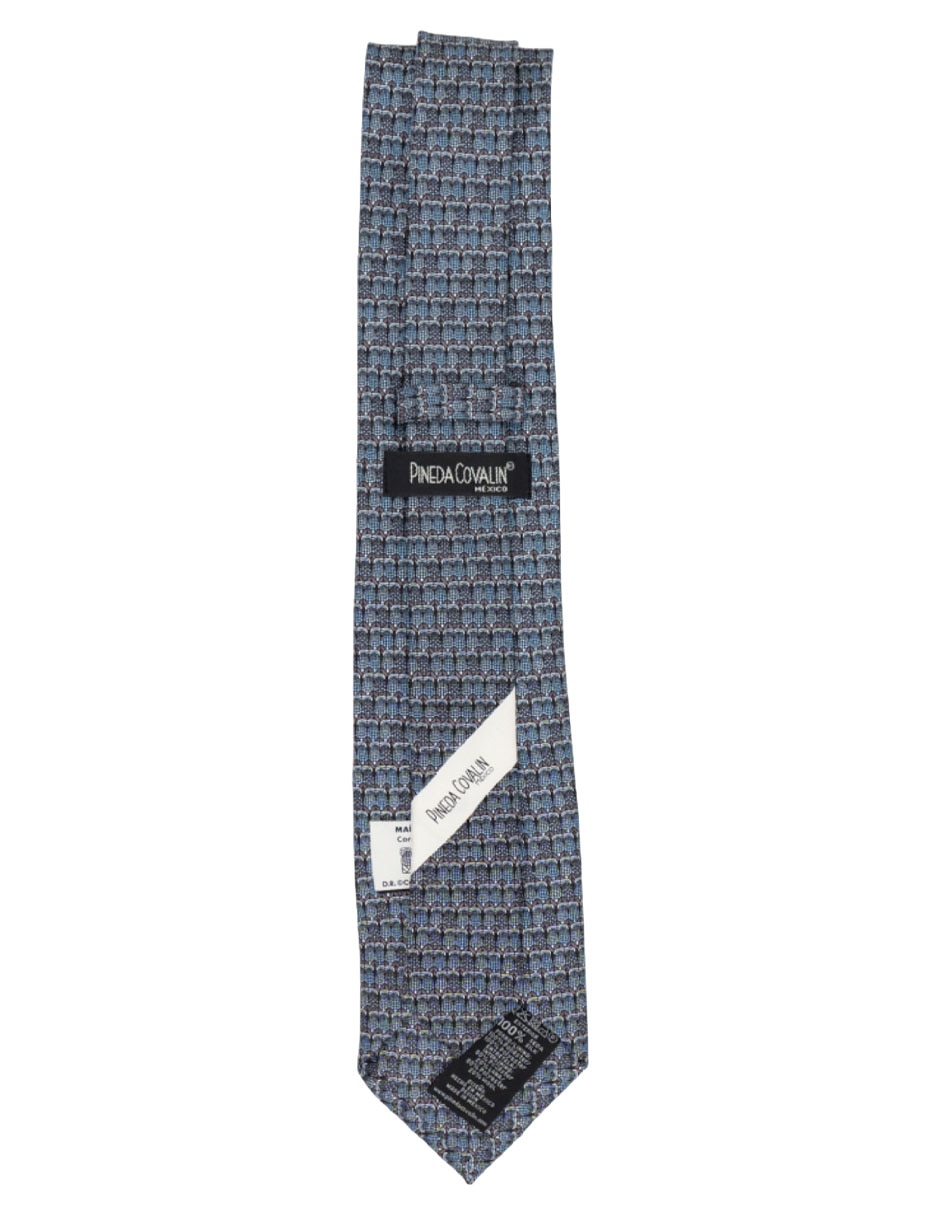 Corbata regular de seda estampado para hombre