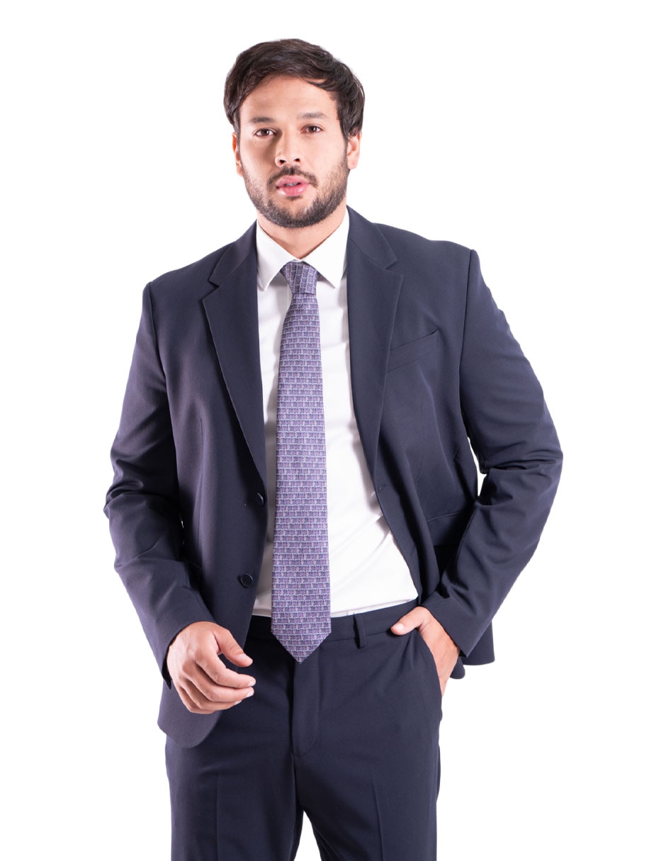 Corbata regular de seda estampado para hombre 4