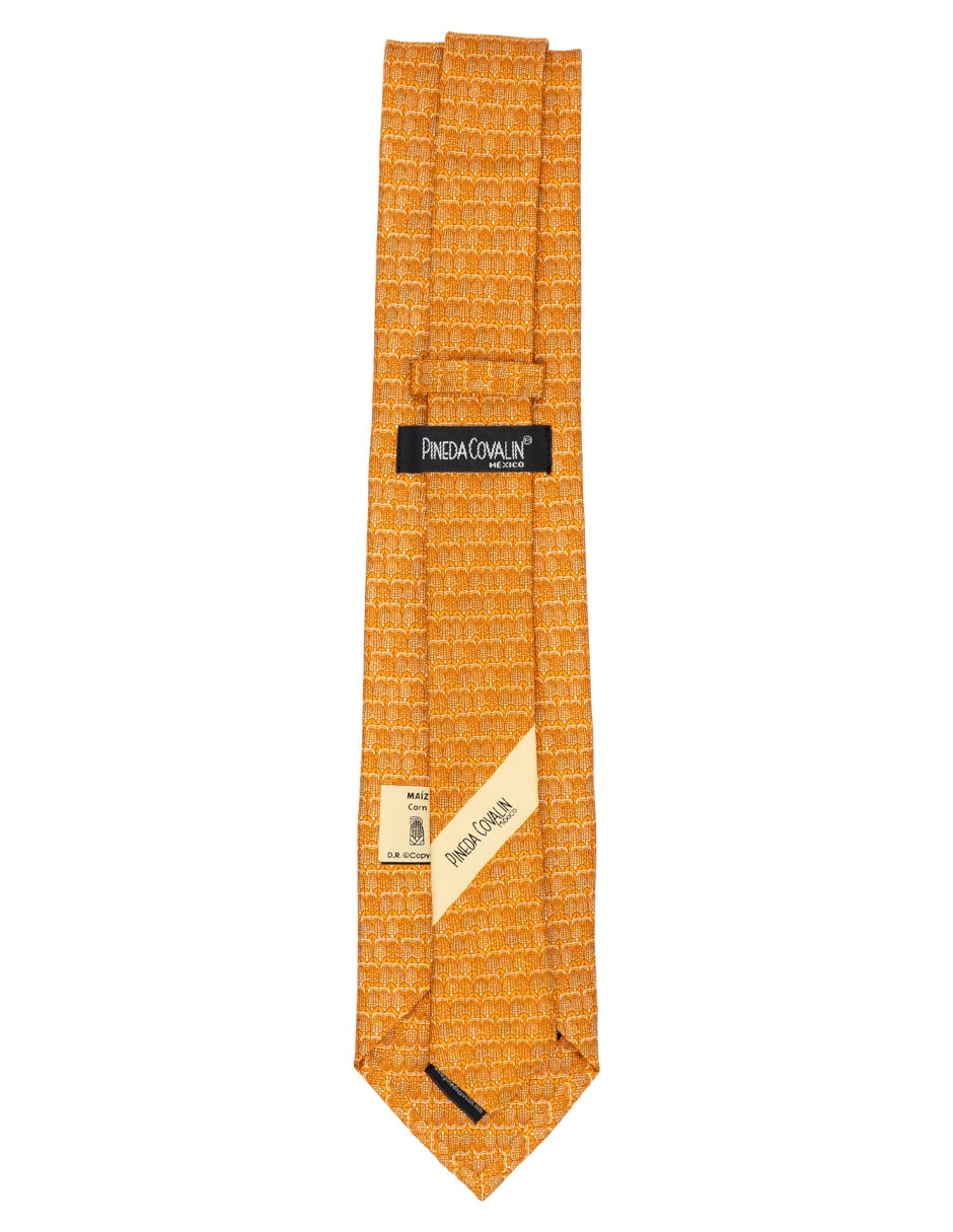 Corbata regular de seda estampado para hombre 2