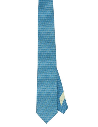 Corbata pineda covalin regular de seda estampado gráfico para hombre