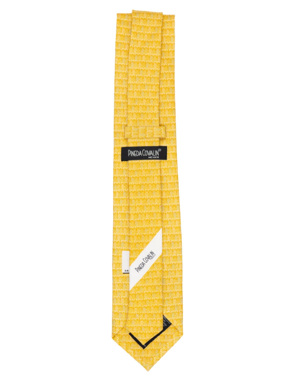 Corbata regular de seda estampado para hombre