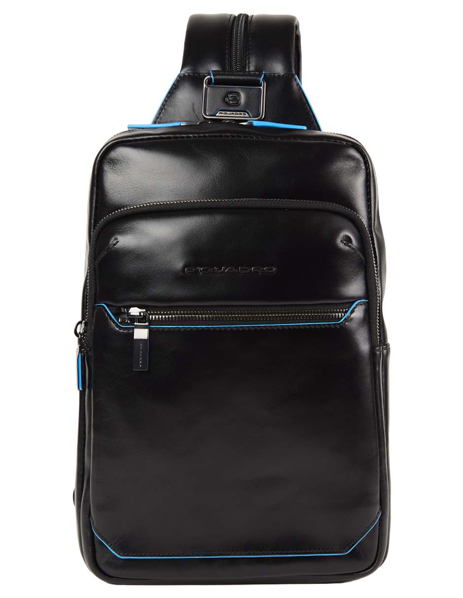 Bolsa bandolera de piel para hombre