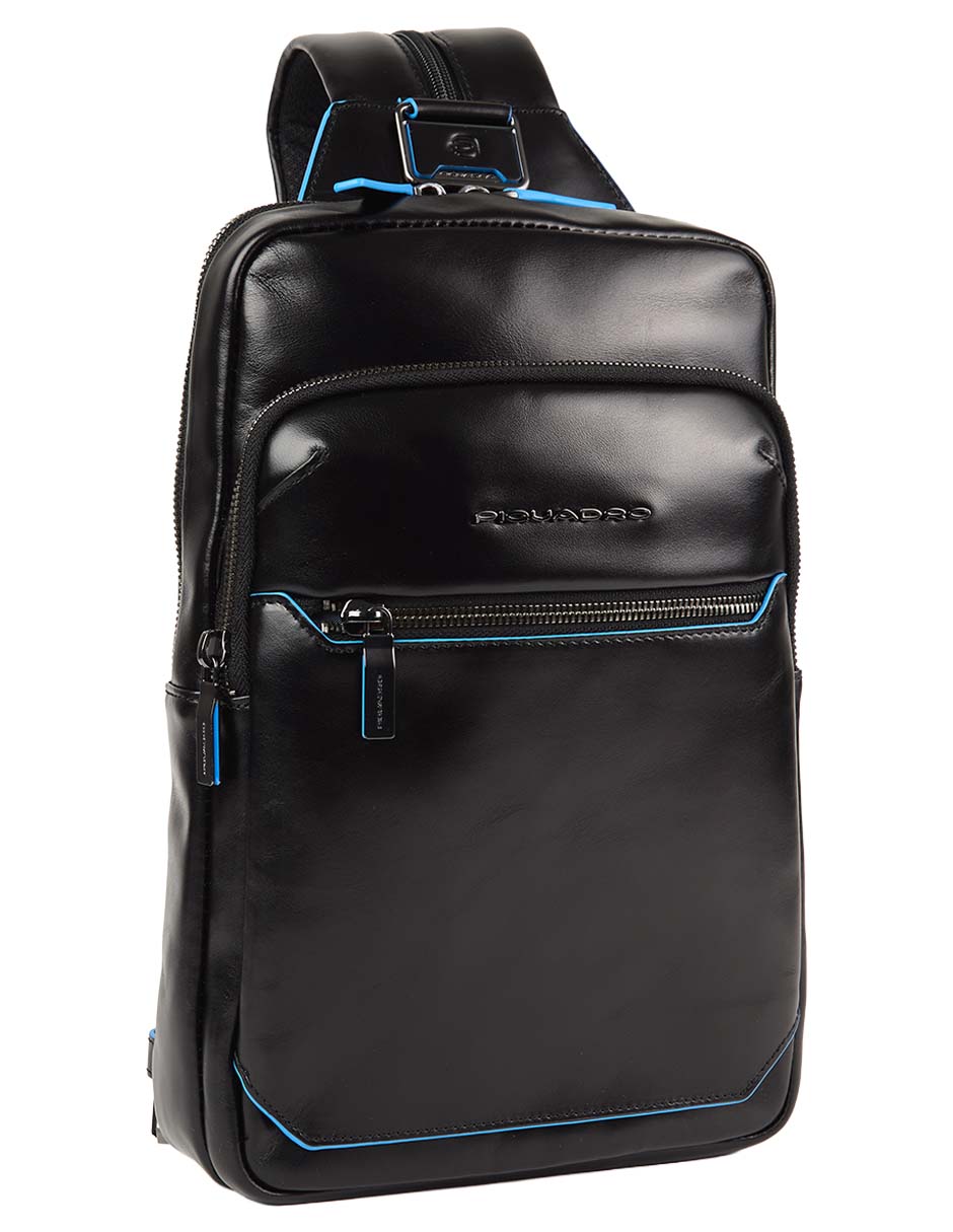 Bolsa bandolera de piel para hombre
