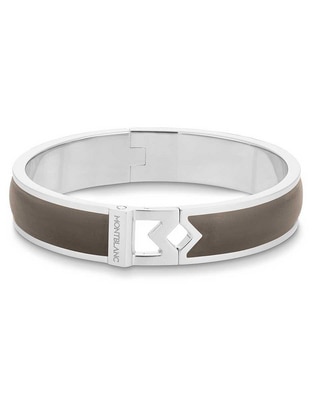 Brazalete de piel acabado liso