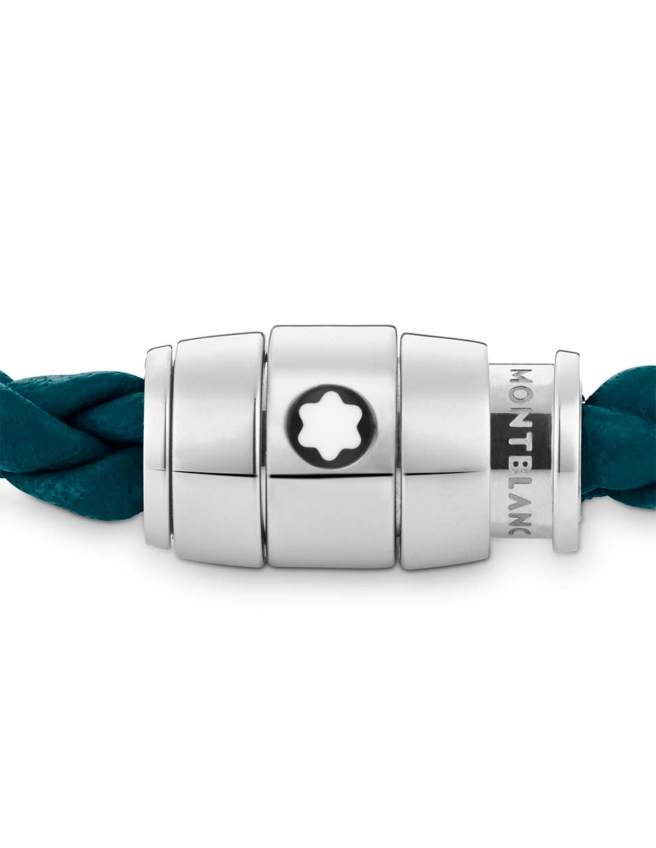 Brazalete de piel con acabado liso
