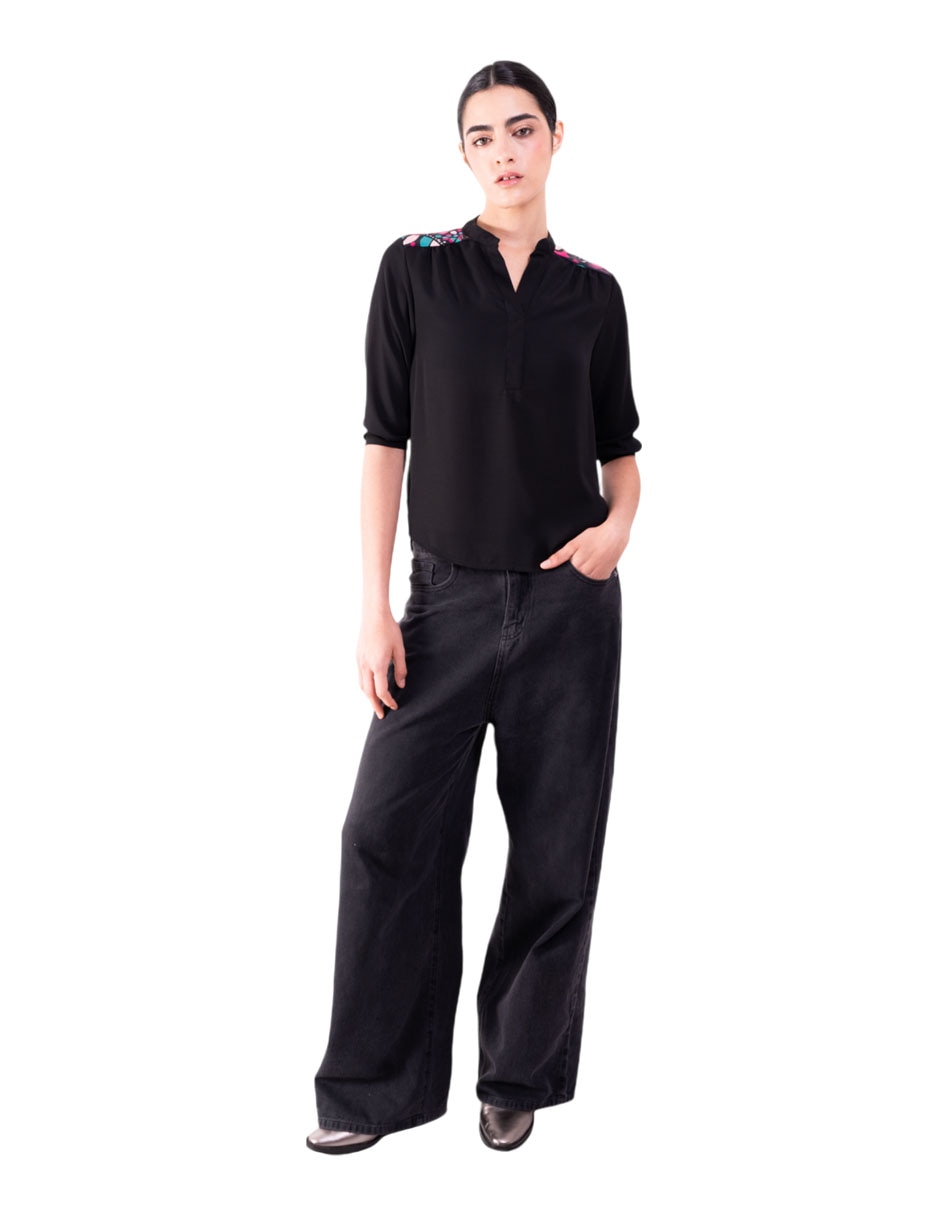 Blusa manga 3/4 para mujer