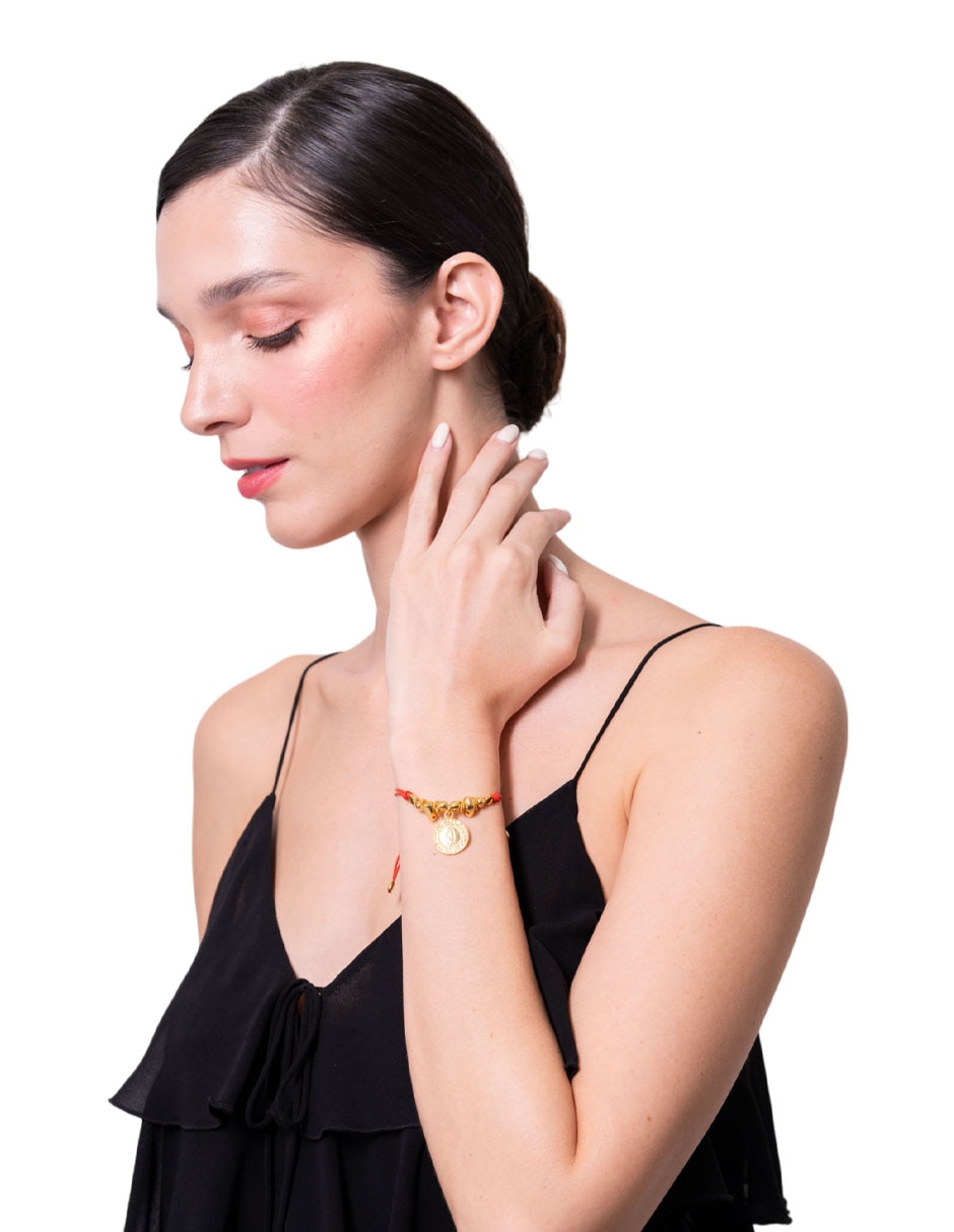 Pulsera Pineda Covalin Virgen Guadalupe con acabado brillante Pulsera Pineda Covalin Virgen Guadalupe con acabado brillante