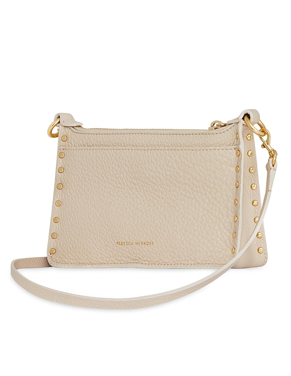 Bolsa crossbody Celestial Studs de cuero para mujer