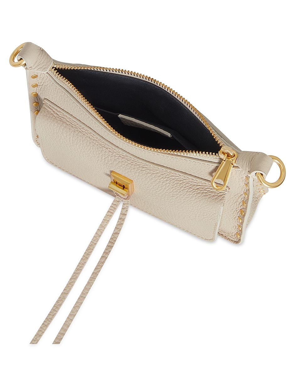Bolsa crossbody Celestial Studs de cuero para mujer