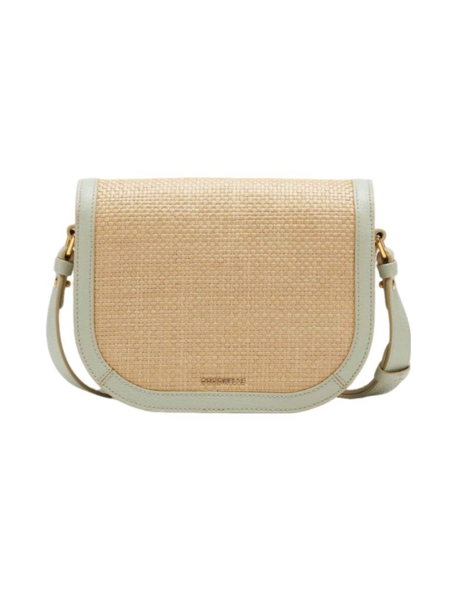 Bolsa crossbody Coccinelle Dew Straw de piel para mujer