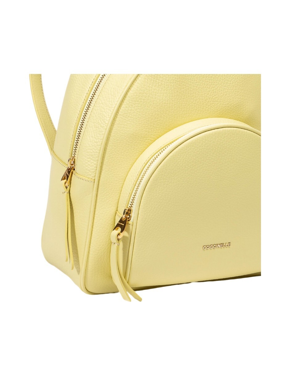 Backpack Coccinelle Gleen de piel para mujer