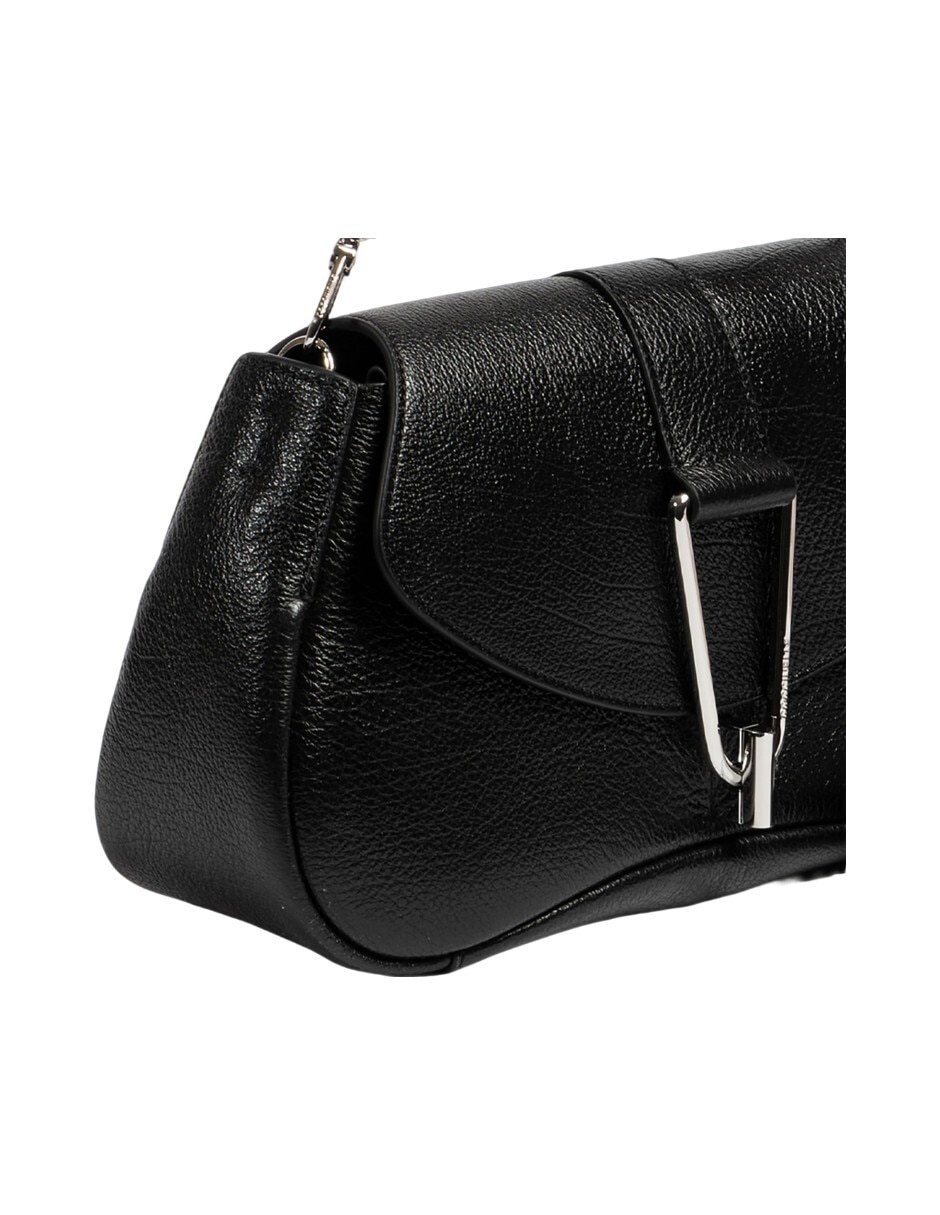 Bolsa flap Himma Shiny Goa de piel para mujer