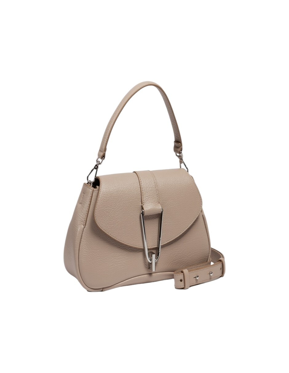 Bolsa flap Coccinelle Himma Shiny Goa de piel para mujer