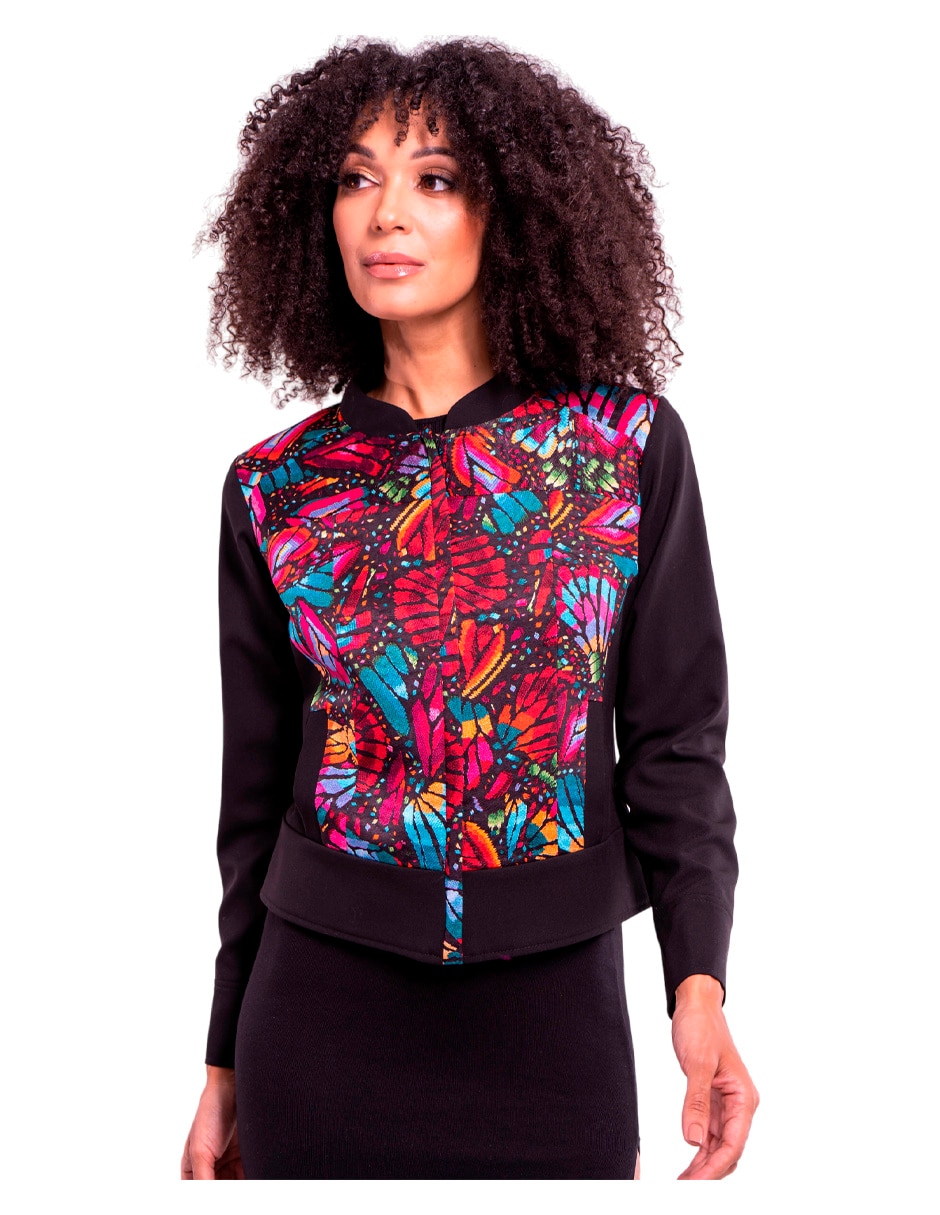 Chamarra Mariposa Bordada para mujer Chamarra Mariposa Bordada para mujer