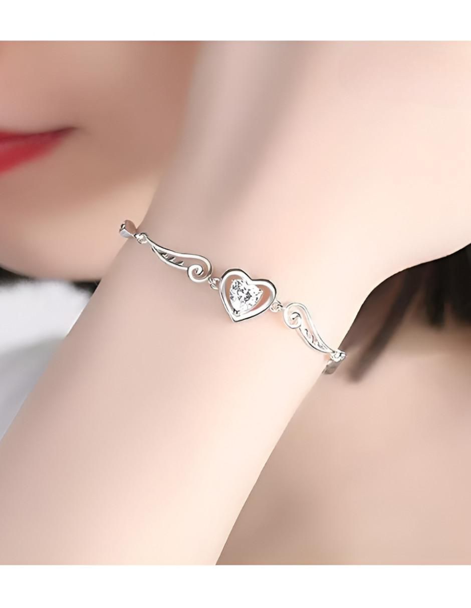 Pulsera de plata P 950 acabado liso 2