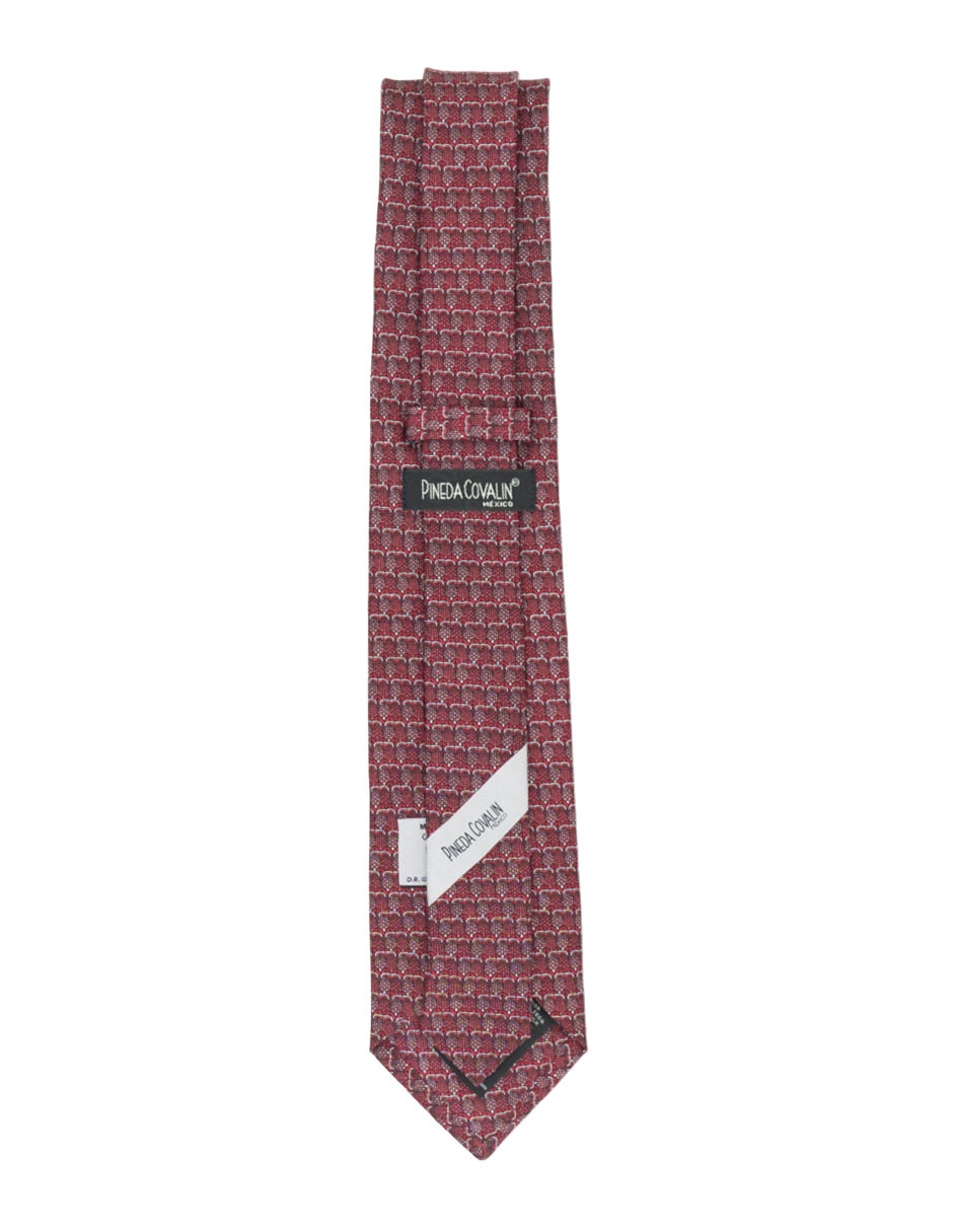 Corbata regular de seda estampado para hombre 4