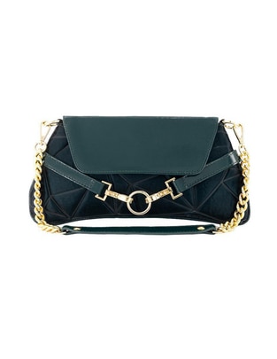 Bolsa clutch de piel para mujer