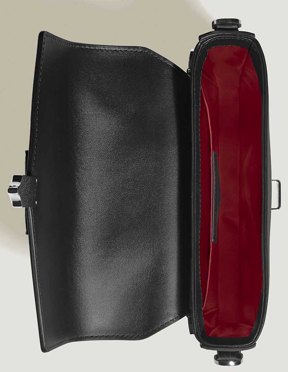 Bolsa messenger de piel unisex