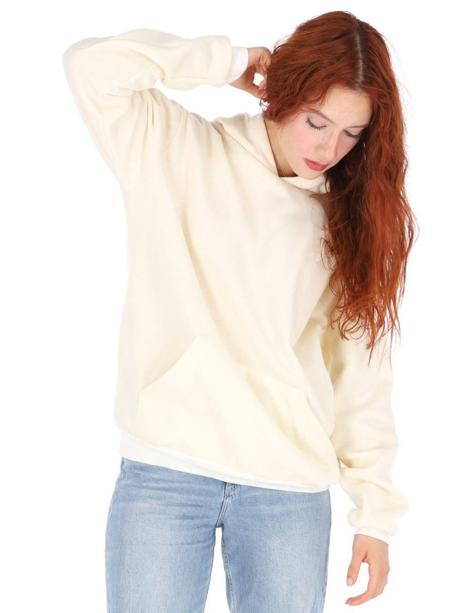 Sudadera con capucha y bolsa para mujer