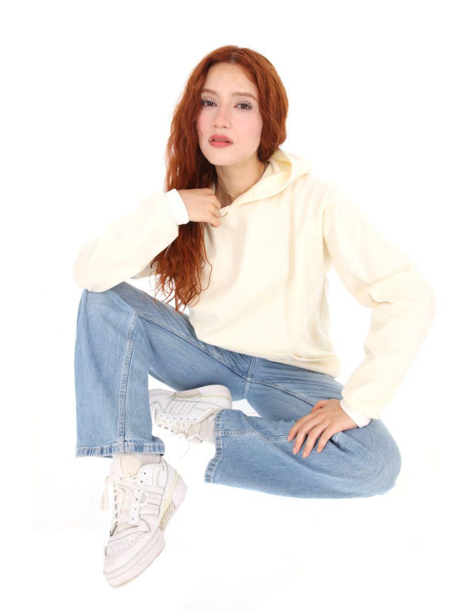 Sudadera con capucha y bolsa para mujer 4