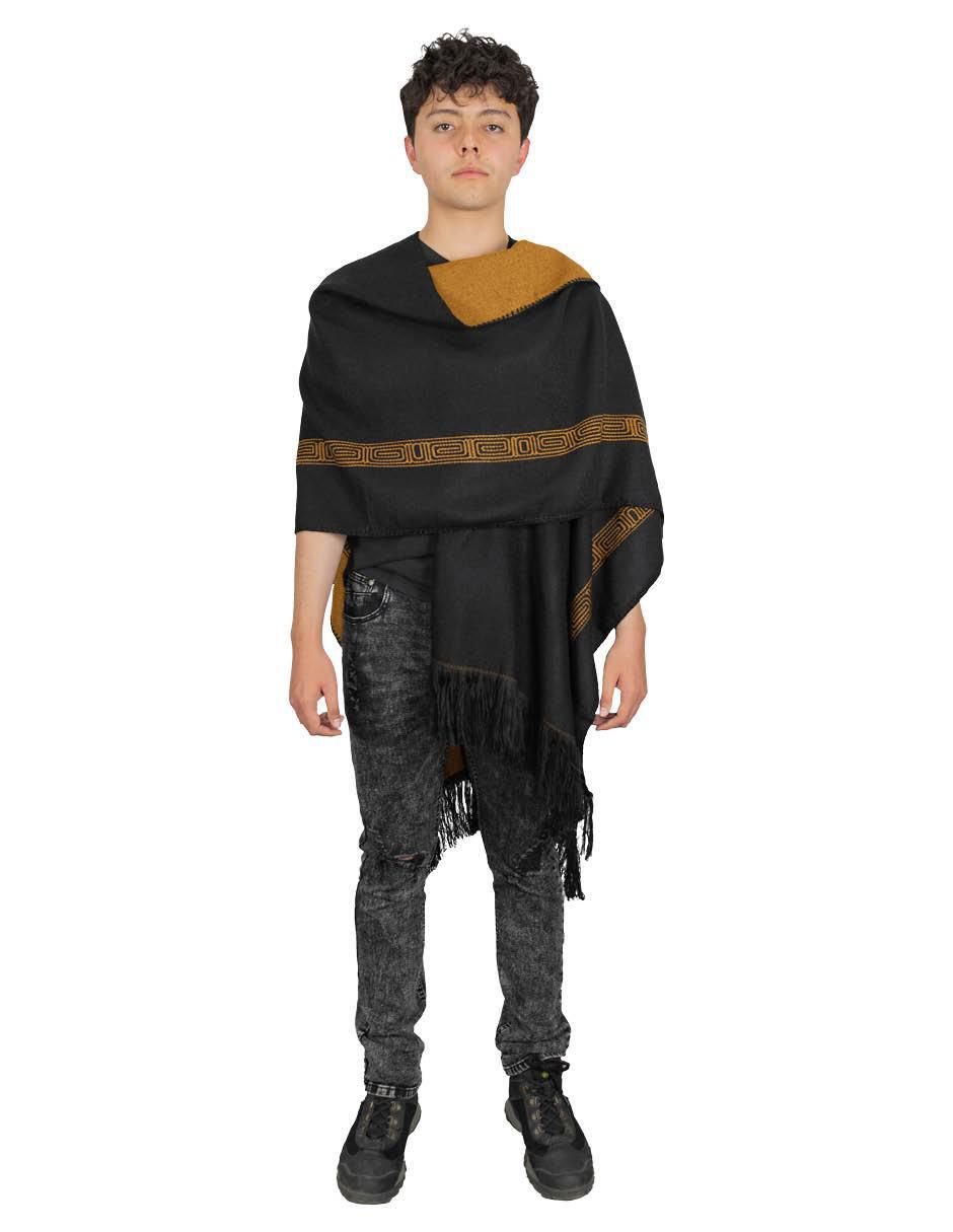 Poncho de acrílico para hombre