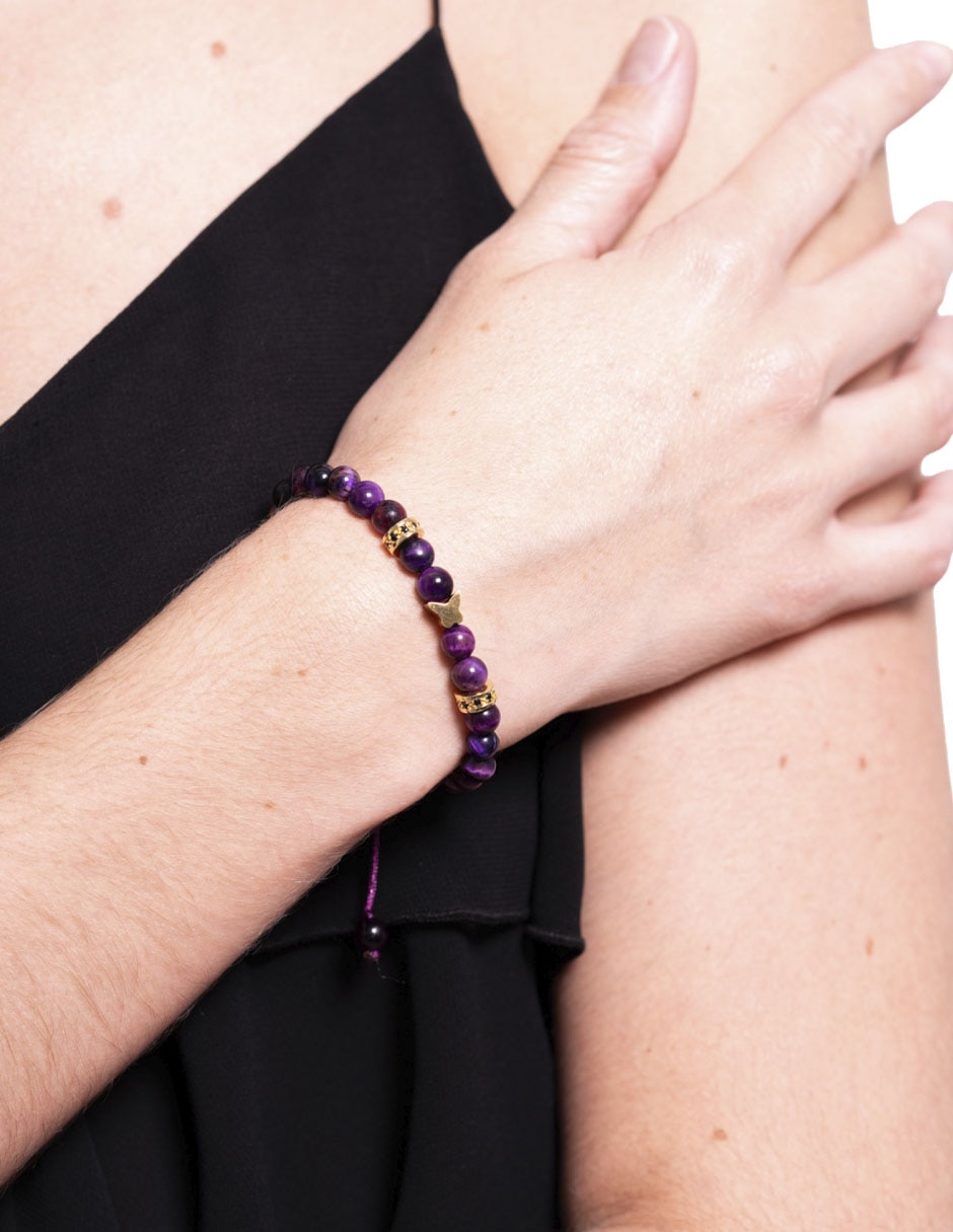 Pulsera Pineda Covalin con zirconia con acabado liso 3
